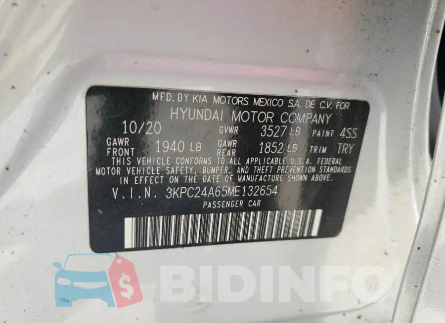 3KPC24A65ME132654 Photo# 12