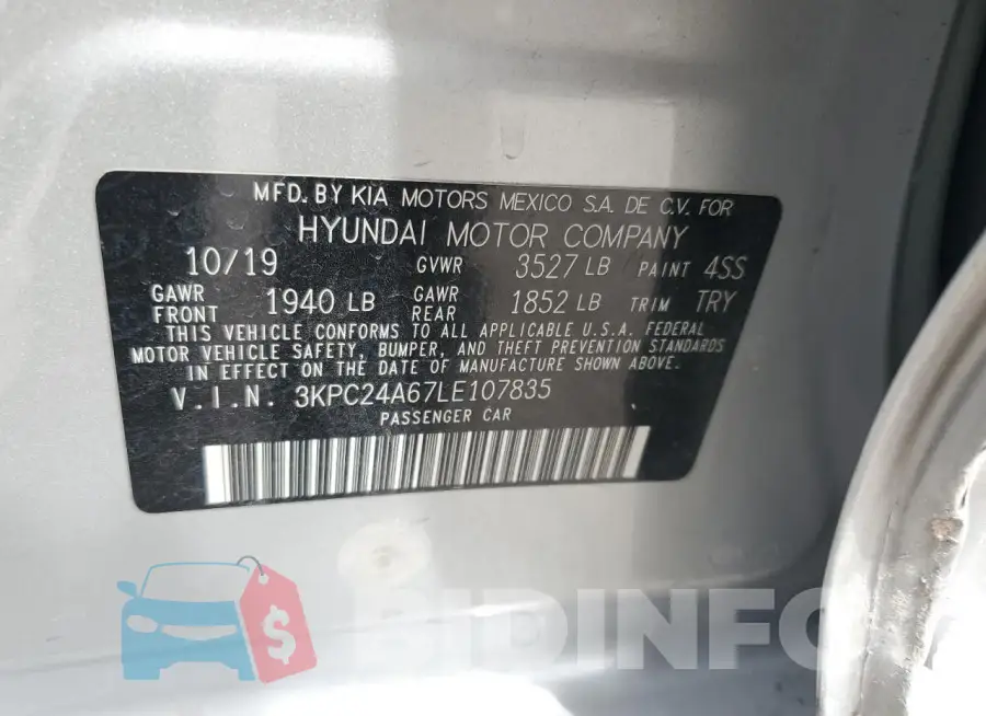 3KPC24A67LE107835 Photo# 12