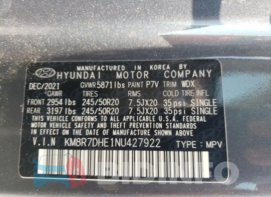 KM8R7DHE1NU427922 Photo# 12