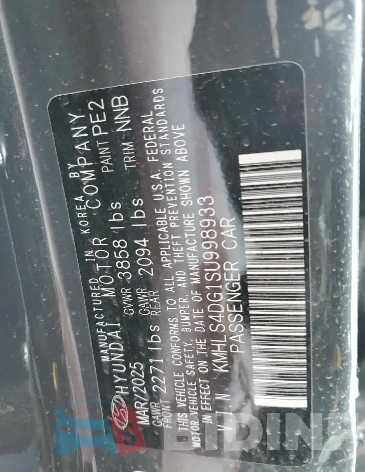 KMHLS4DG1SU998933 Photo# 12