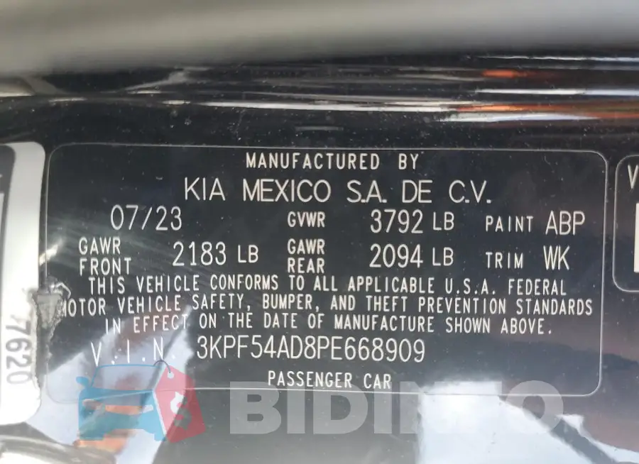 3KPF54AD8PE668909 Photo# 12