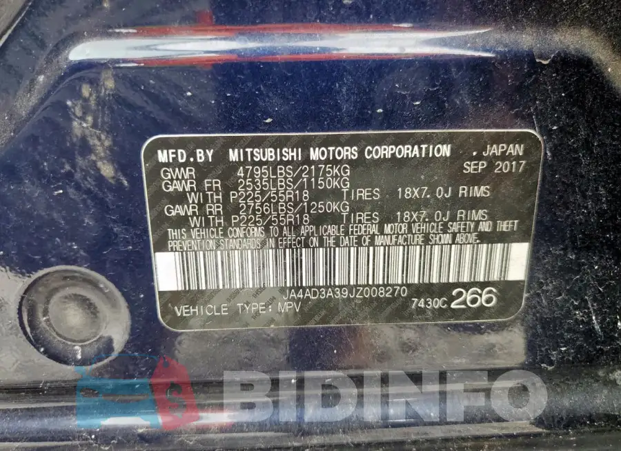 JA4AD3A39JZ008270 Photo# 13