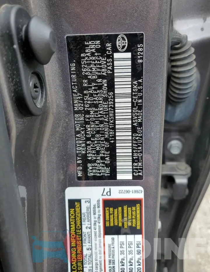 4T1BF1FK5HU739256 Photo# 13
