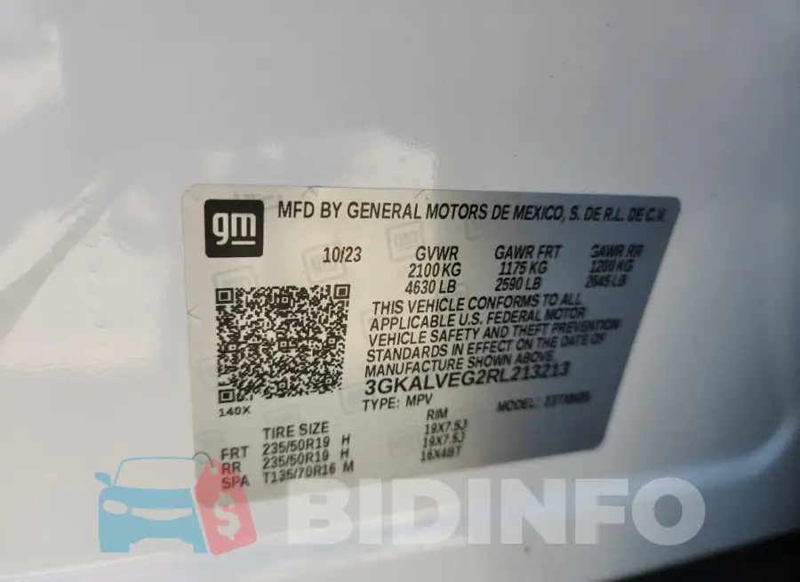 3GKALVEG2RL213213 Photo# 12