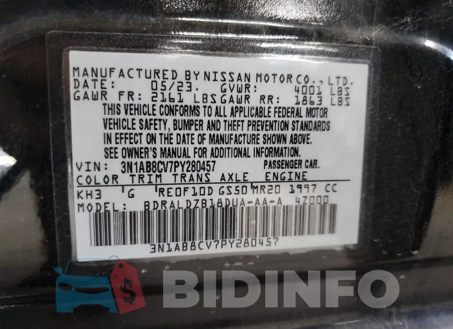 3N1AB8CV7PY280457 Photo# 12