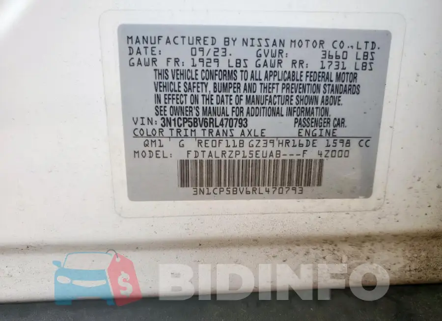 3N1CP5BV6RL470793 Photo# 14