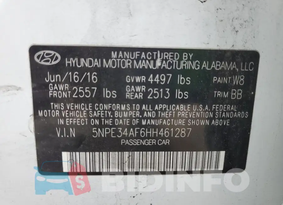 5NPE34AF6HH461287 Photo# 12