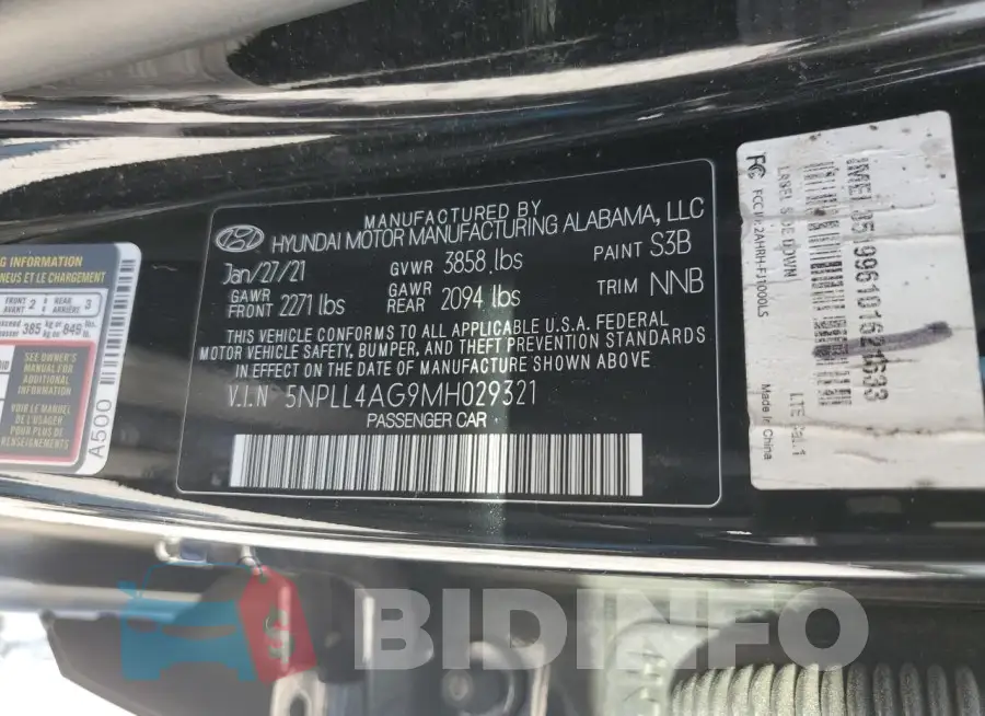 5NPLL4AG9MH029321 Photo# 12