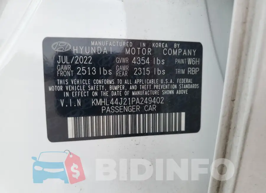 KMHL44J21PA249402 Photo# 13