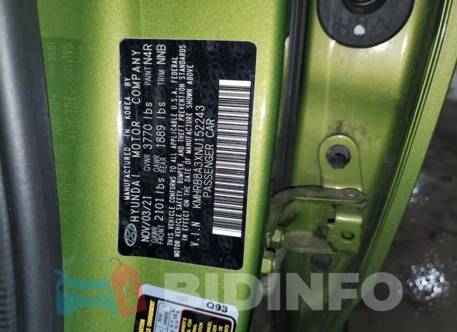 KMHRB8A3XNU152243 Photo# 12
