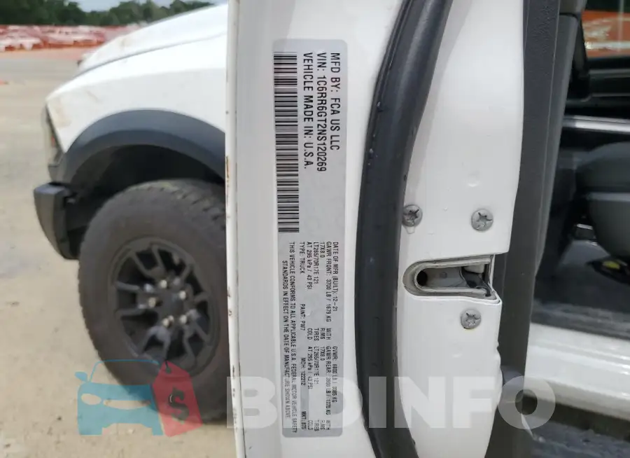 1C6RR6GT2NS120269 Photo# 12
