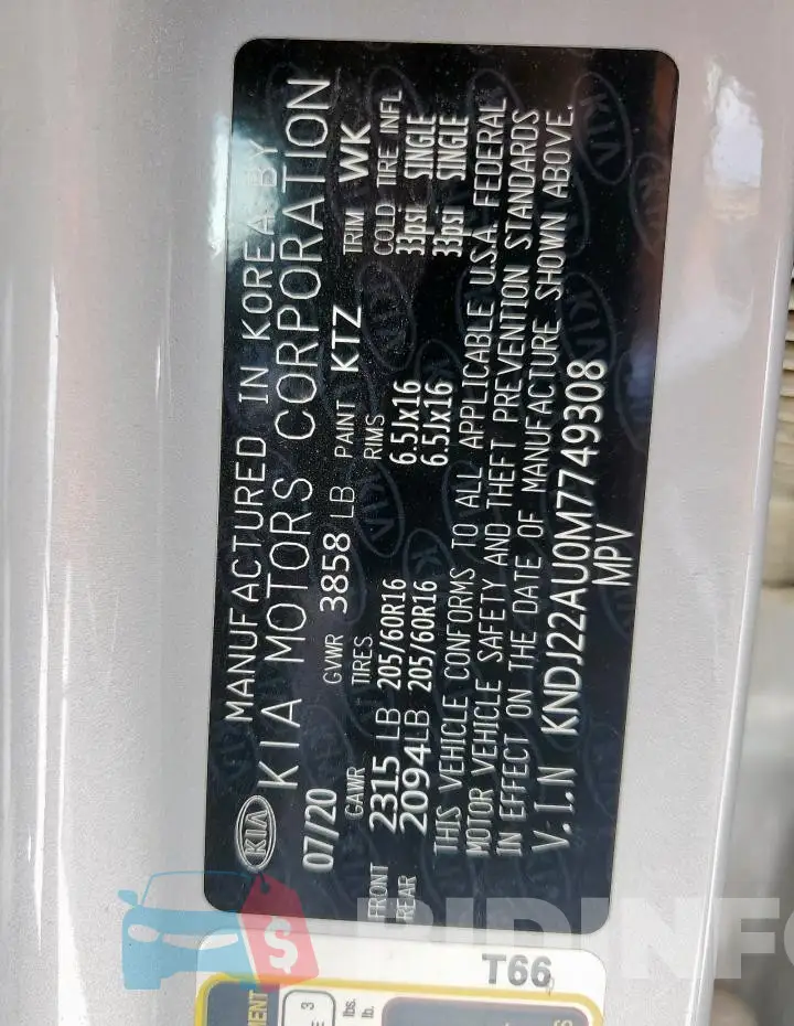 KNDJ22AU0M7749308 Photo# 13