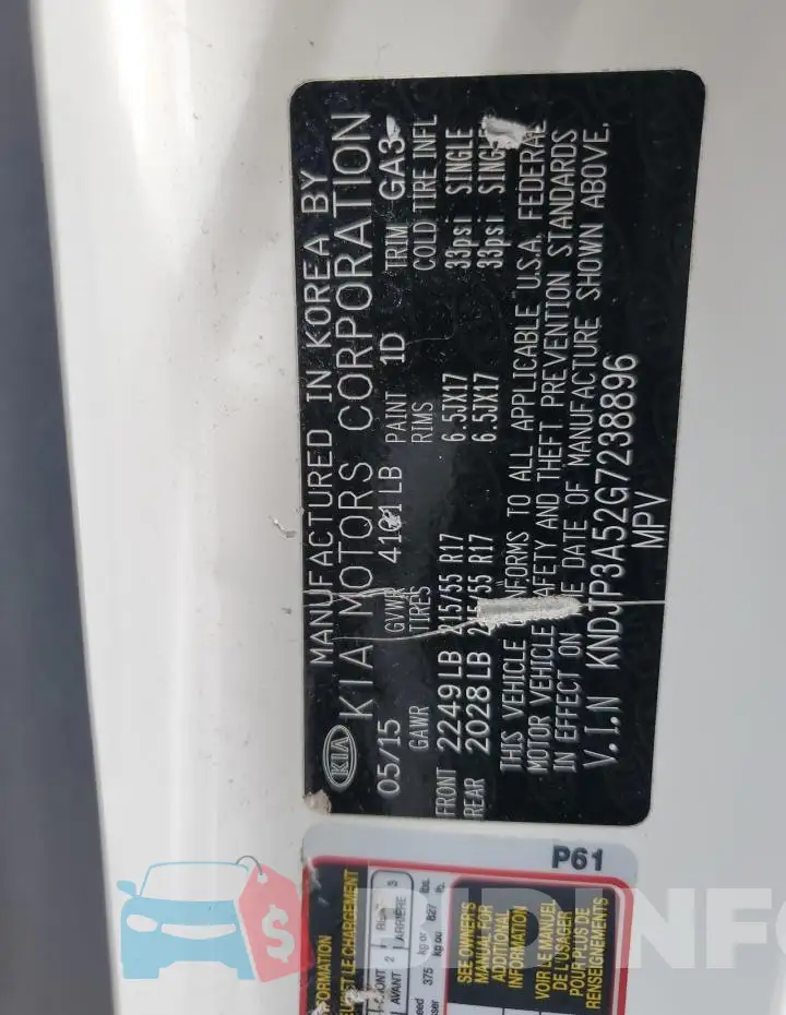 KNDJP3A52G7238896 Photo# 13