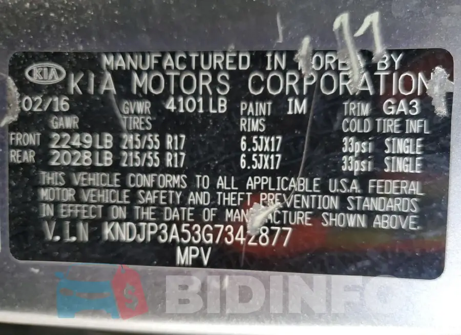 KNDJP3A53G7342877 Photo# 12