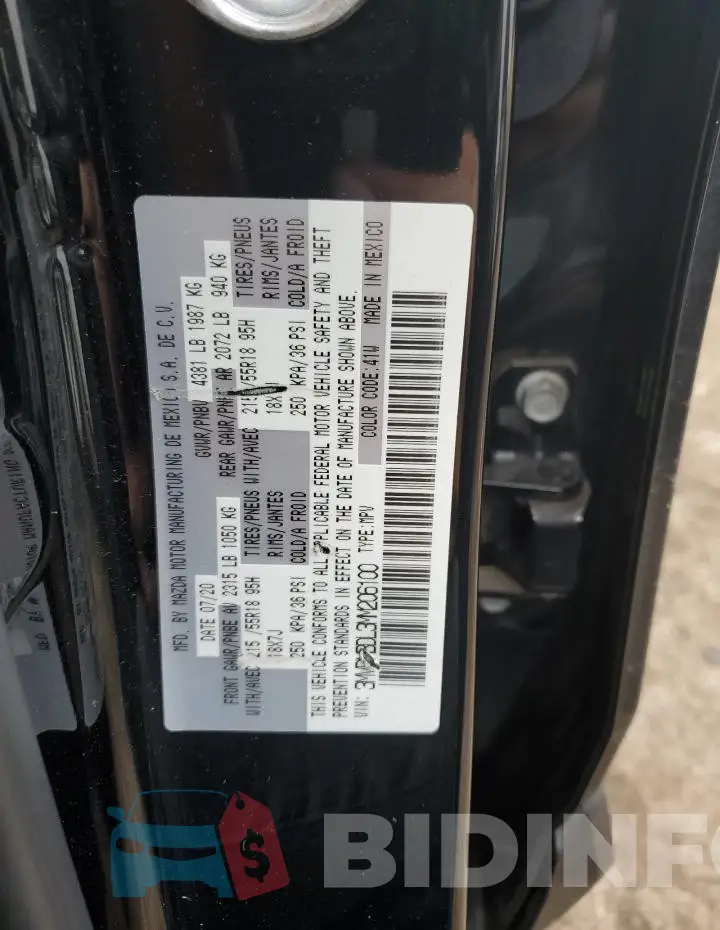3MVDMBDL3MM206100 Photo# 12