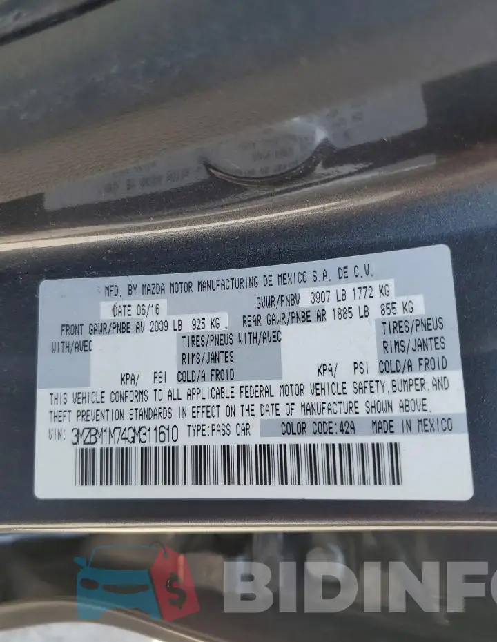 3MZBM1M74GM311610 Photo# 12