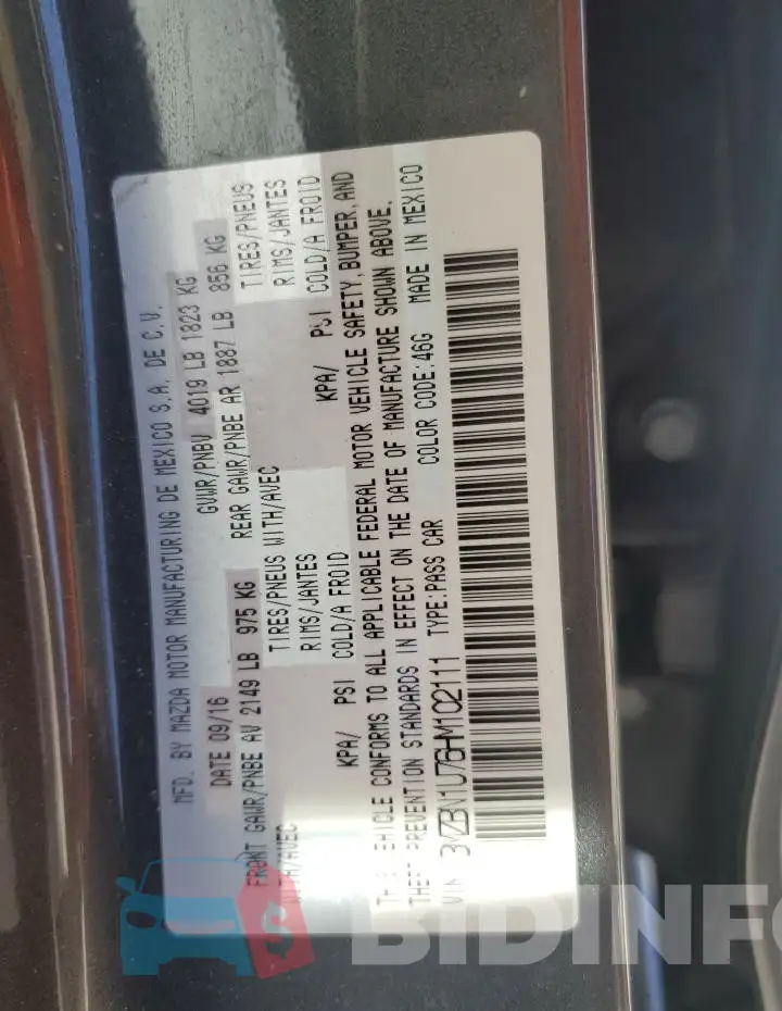 3MZBN1U76HM102111 Photo# 12