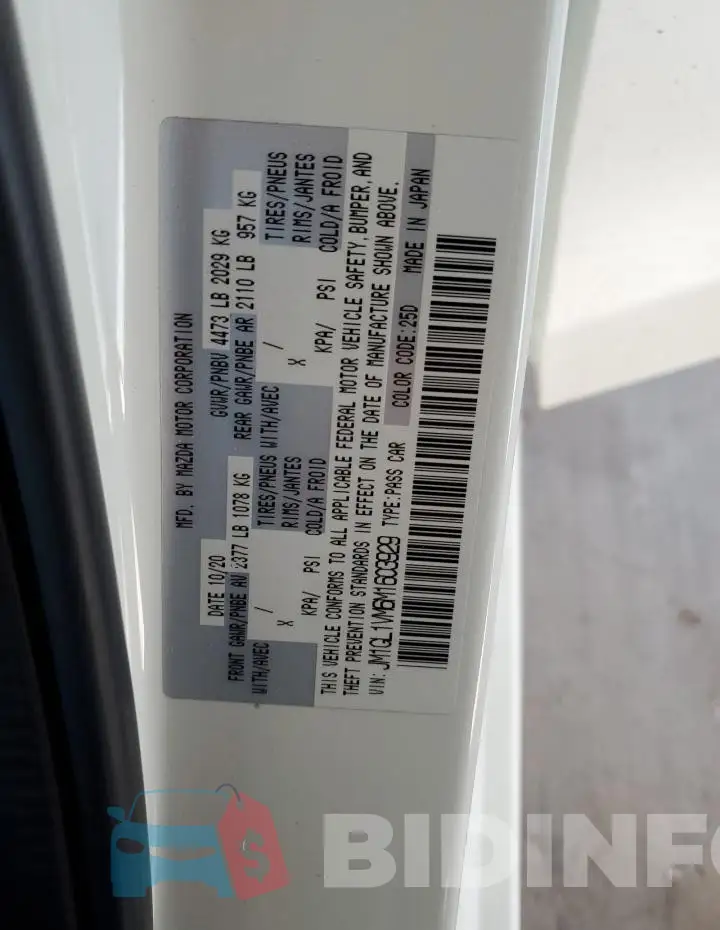 JM1GL1VM6M1603929 Photo# 12