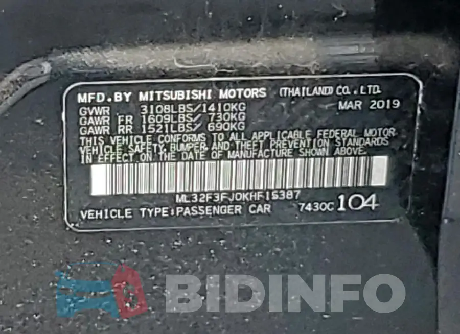 ML32F3FJ0KHF15387 Photo# 12