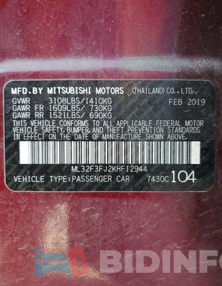 ML32F3FJ2KHF12944 Photo# 13