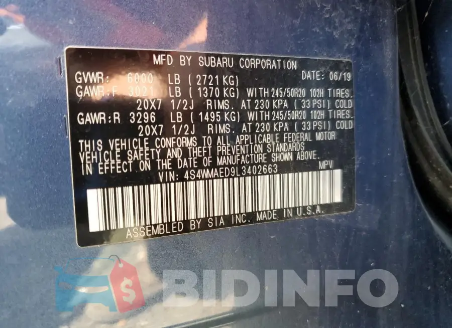 4S4WMAED9L3402663 Photo# 13