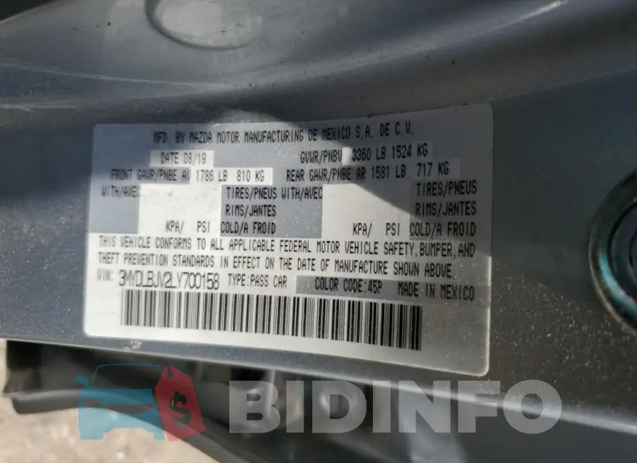 3MYDLBJV2LY700158 Photo# 13