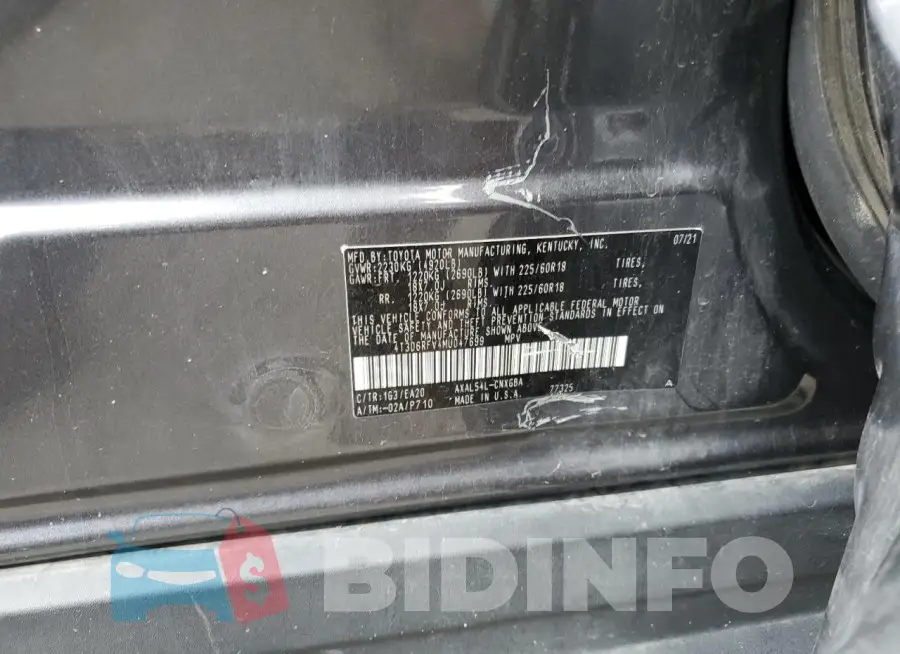4T3D6RFV4MU047699 Photo# 12