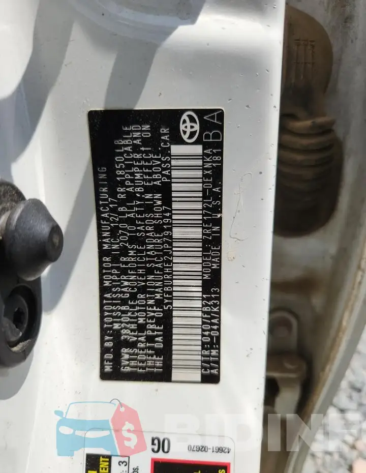 5YFBURHE2JP791947 Photo# 12