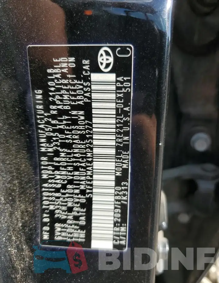 5YFEPMAE4MP251277 Photo# 13
