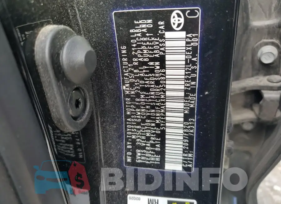 5YFEPMAEXMP250876 Photo# 12