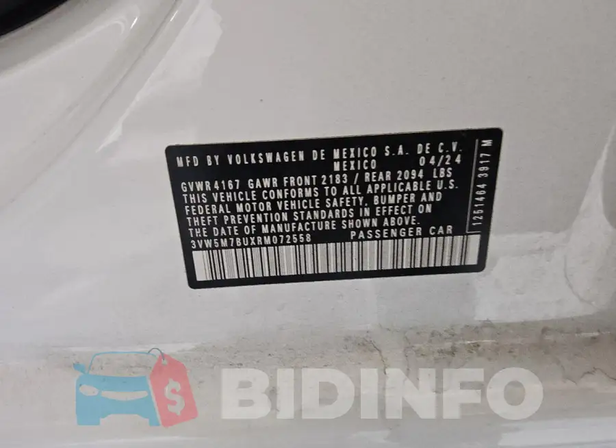 3VW5M7BUXRM072558 Photo# 13