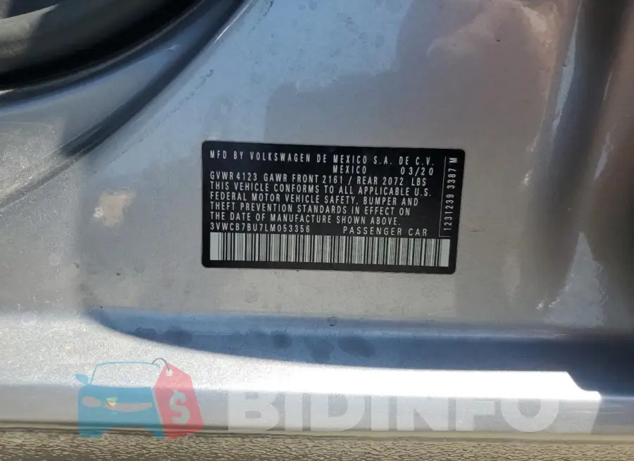 3VWCB7BU7LM053356 Photo# 12