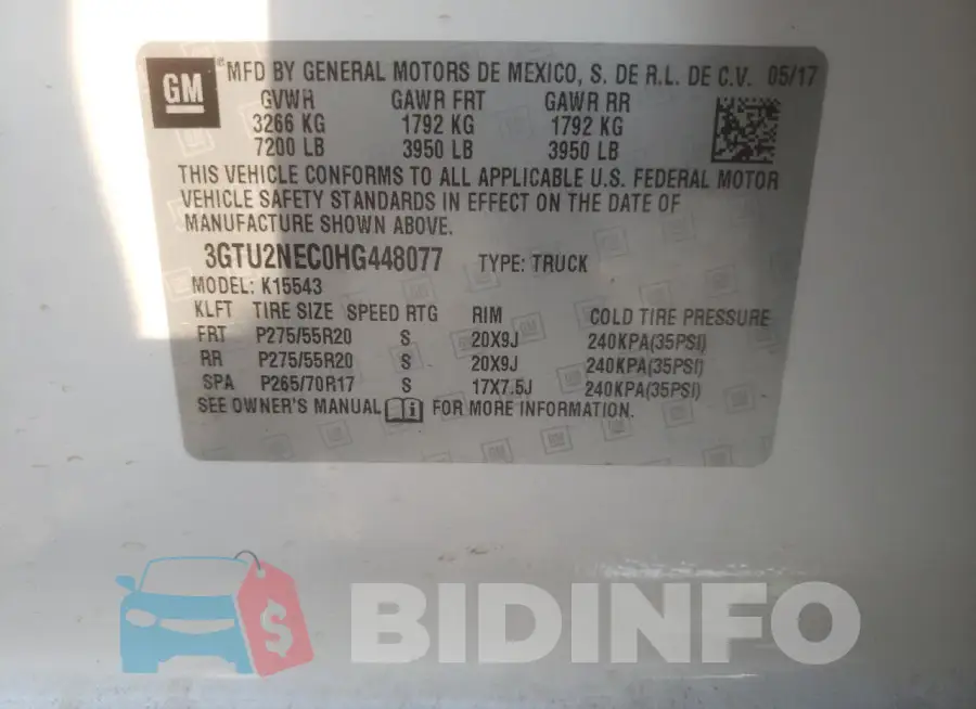 3GTU2NEC0HG448077 Photo# 12