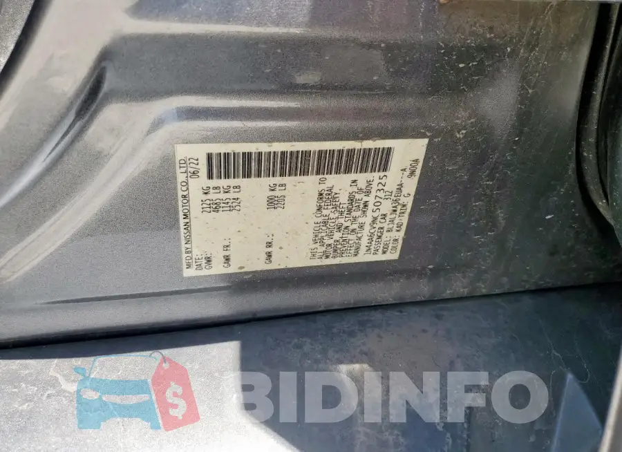 1N4AA6CV9NC507325 Photo# 12