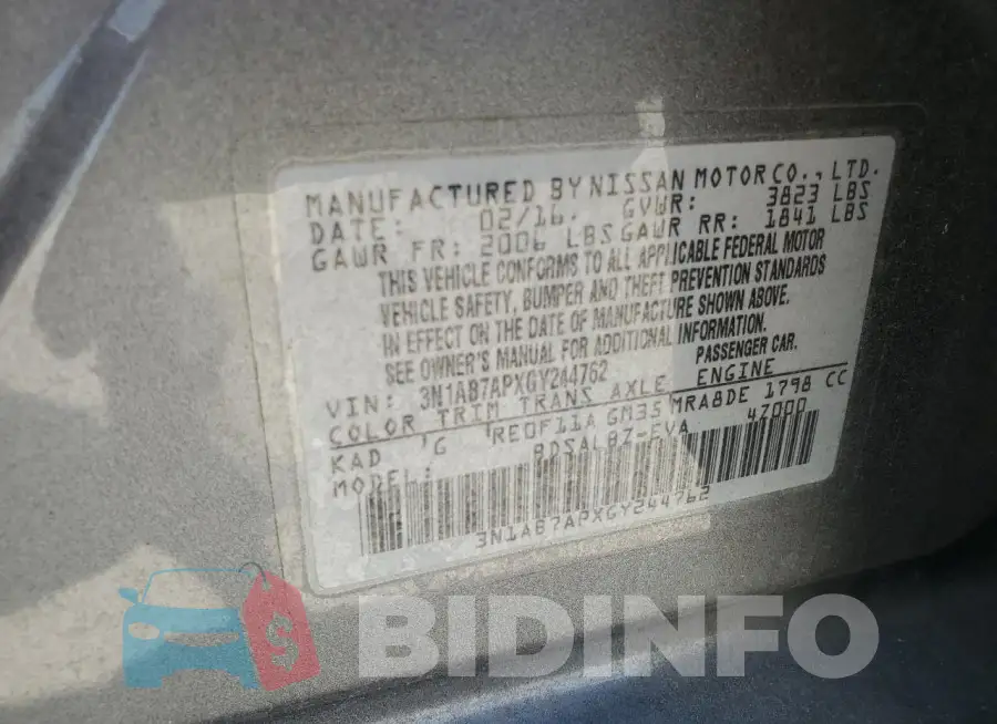 3N1AB7APXGY244762 Photo# 12