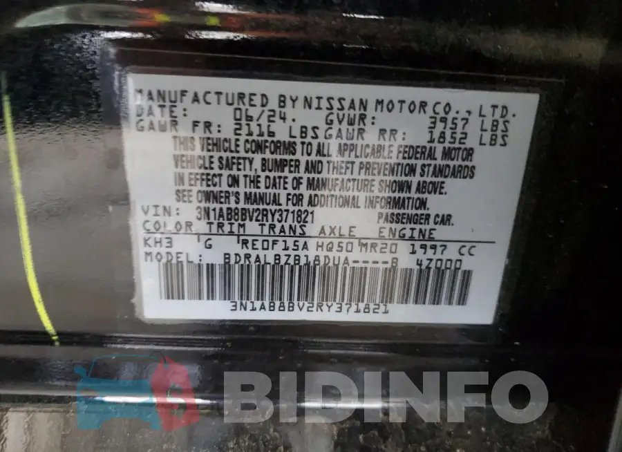 3N1AB8BV2RY371821 Photo# 12