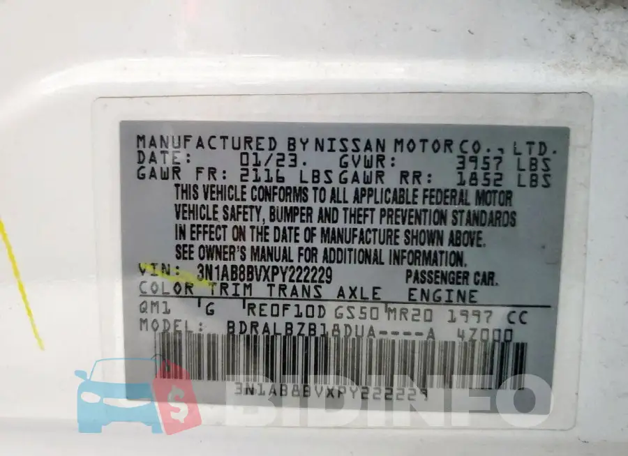 3N1AB8BVXPY222229 Photo# 13