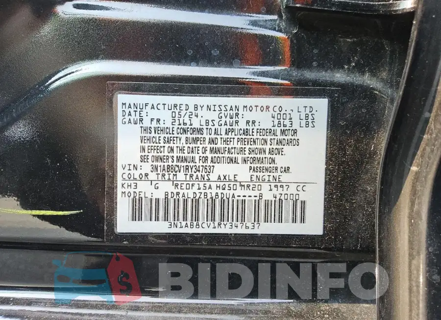 3N1AB8CV1RY347637 Photo# 12