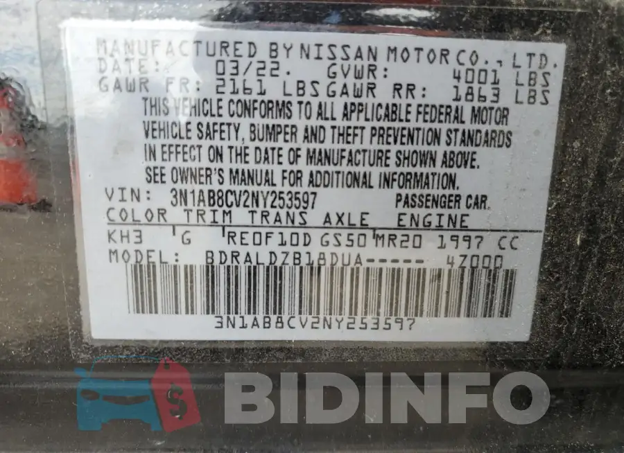 3N1AB8CV2NY253597 Photo# 13