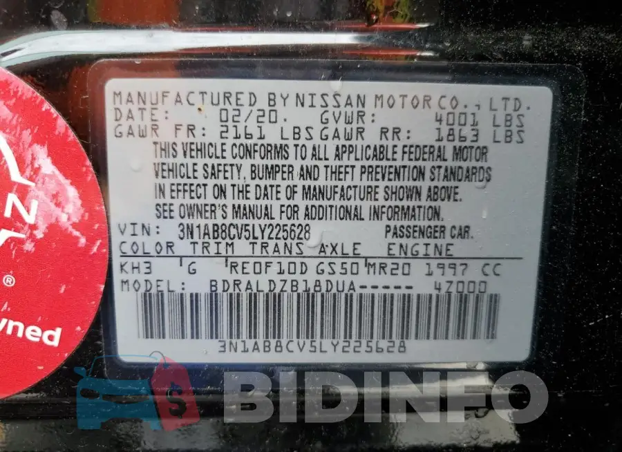 3N1AB8CV5LY225628 Photo# 12