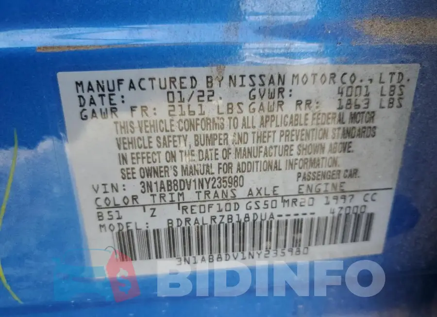 3N1AB8DV1NY235980 Photo# 13