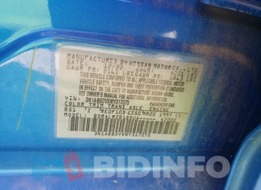 3N1AB8DVXNY317075 Photo# 13