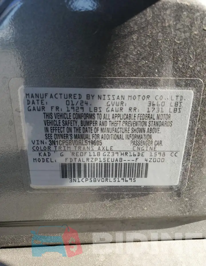 3N1CP5BV0RL519695 Photo# 13