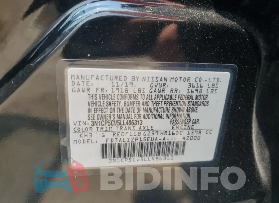 3N1CP5CV5LL486313 Photo# 12