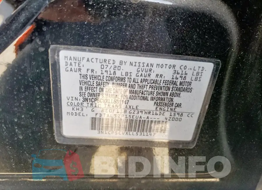 3N1CP5CVXLL531147 Photo# 13