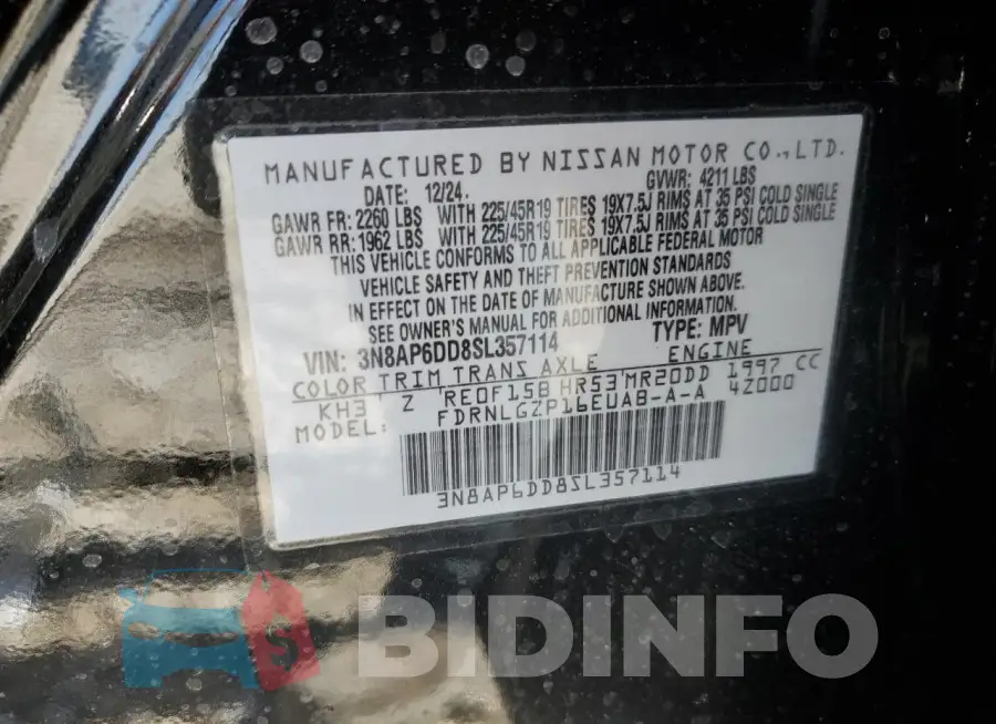 3N8AP6DD8SL357114 Photo# 13