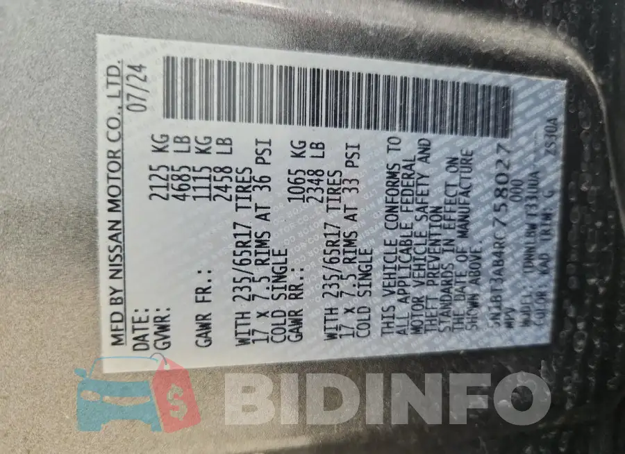 5N1BT3AB4RC758027 Photo# 12