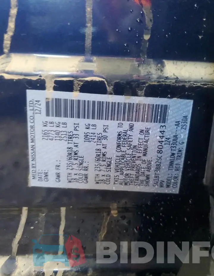 5N1BT3BB2SC804443 Photo# 13