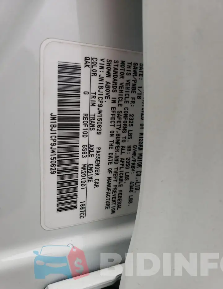 JN1BJ1CP9JW150629 Photo# 13