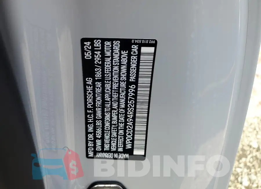 WP0CD2A94RS257996 Photo# 12